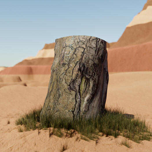 retopology - 3d tree scan