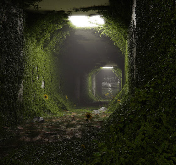 Scene - Overgrown Hall